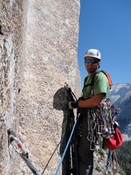 Andy leading off on pitch 6, another day of perfect September weather!