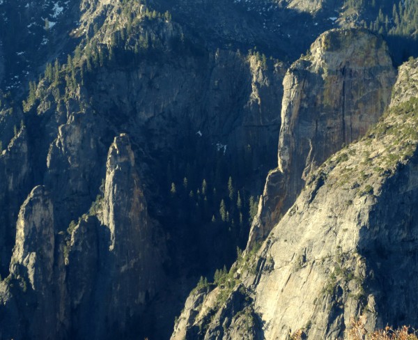 Cathedral Spires and Higher Cathedral as seen from El Cap