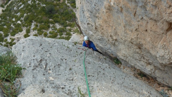 Looking down pitch seven.