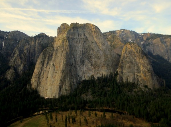 Middle Cathedral. North Buttress goes up just right of DNB