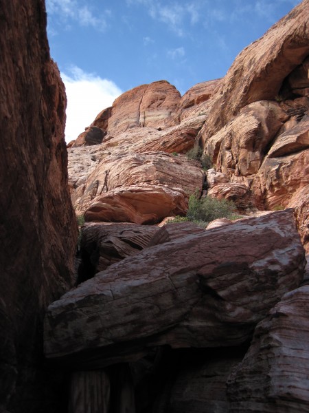 Physical Graffiti follows the crack that splits the peak just left of ...