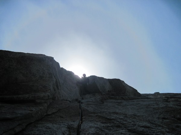 James going over the roof on pitch 3