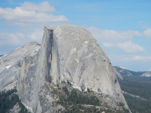 Half Dome &#40;Snake Dike route to mid-right side&#41;