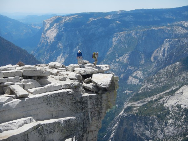 Mike Moody and Jim Helling on Half Dome