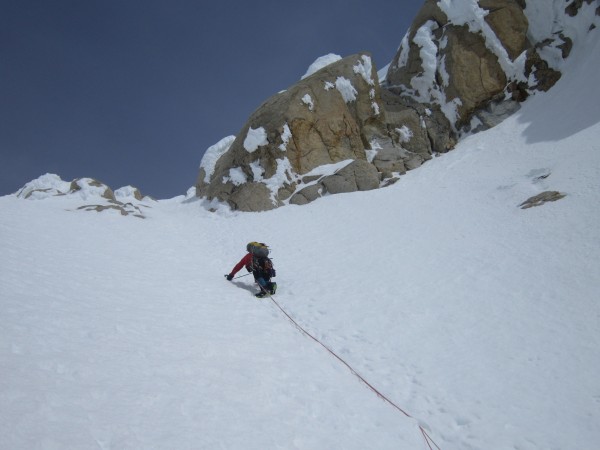 Almost above the col - pitch #18? &#40;pic courtesy of Steve Towne&#41;.