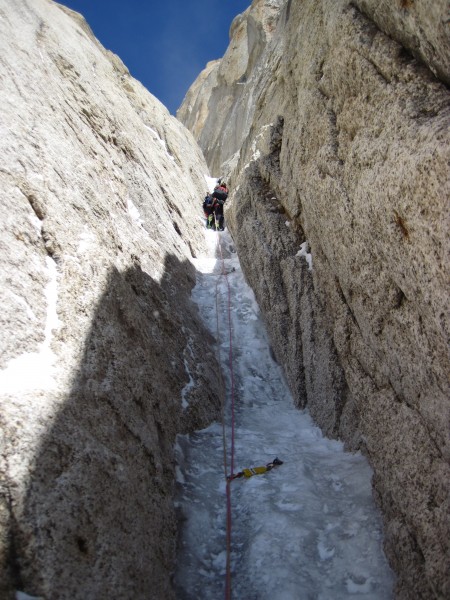 Steve's turn leading in the Narrows.