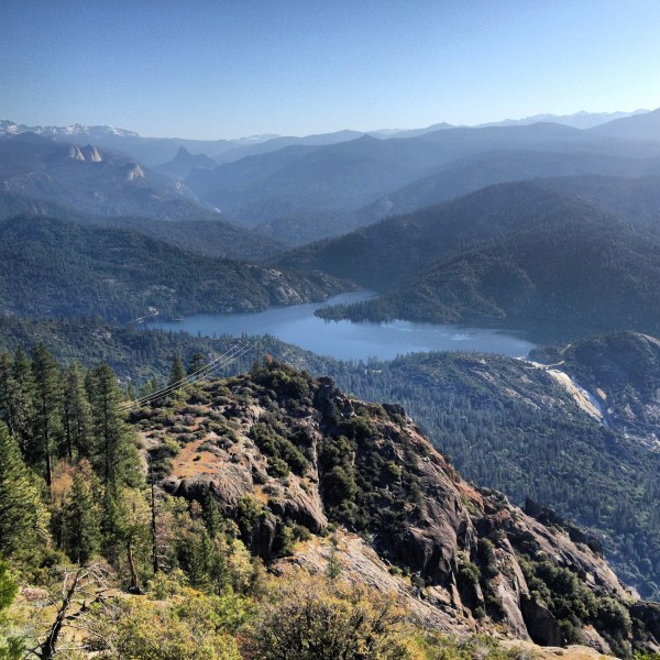 A lifetime of routes above Mammoth Pool.  Balloon Dome is out there to...