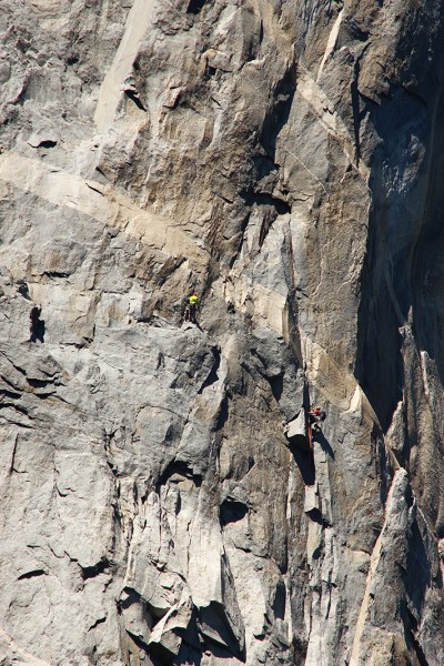 me hauling ass outa that belay spot