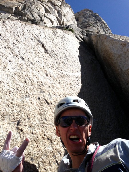 I'm really psyched on the cool 5.9 chimney on pitch 7.