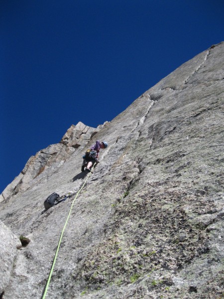 Anne on the left side of the k-crack on p3 of South Buttress