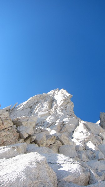 Trevor &#40;?&#41; and partner heading up Flying Buttress