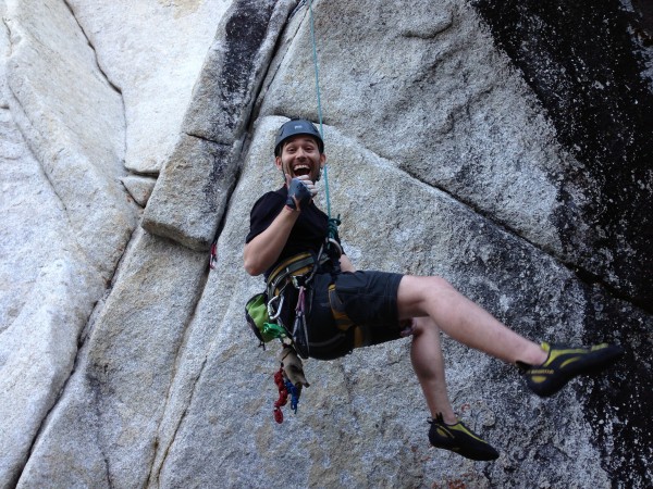 Will laughing at how hard it is getting through the first crux on "Do ...