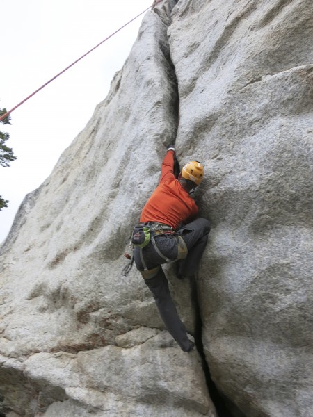 climbing some off-width on a rainy day.. ;-&#41;  thats what your supp...