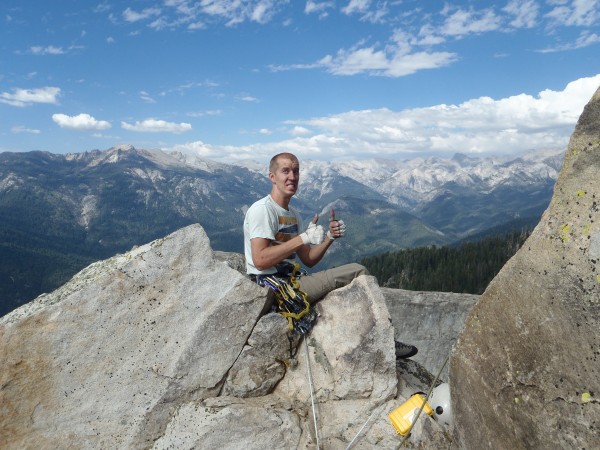 Obligatory summit shot.  I should learn how to smile.