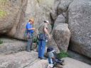 Locker, Brokedown, and Tim Go Climbing...kinda! Vedauwoo survived, tho'. - Click for details