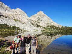 The crew at Young Lake. Me, Marely, Miss Colleen and Andre.  Ragged Pe...