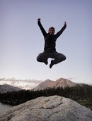 Mareli jumping above the Mt.