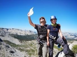 Andre and Mareli scoping the ridge.