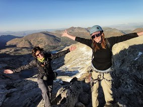 Happy girls at the summit....