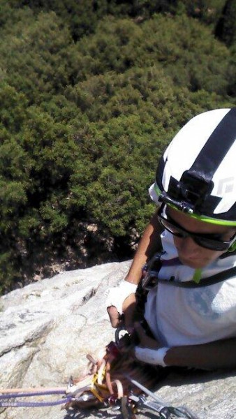 Second pitch of Jam Crack in Yosemite Valley