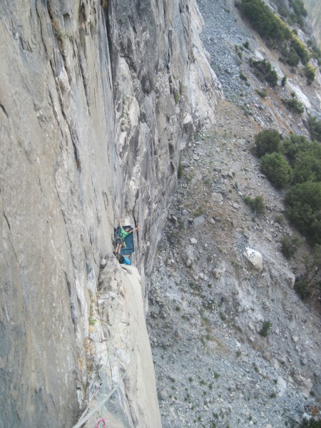 me haven a rather relax belay sesh on dead bird ledge!