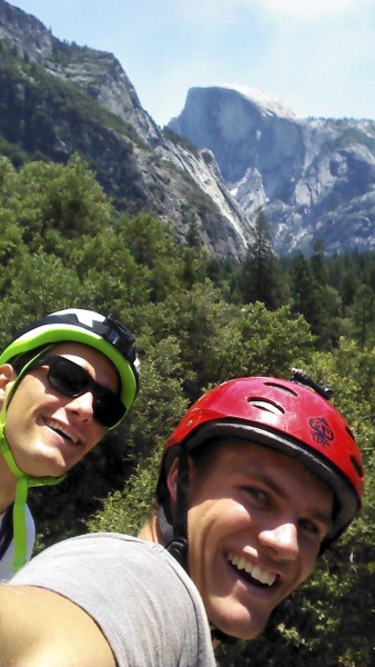 View of Half Dome from the top of Jam Crack