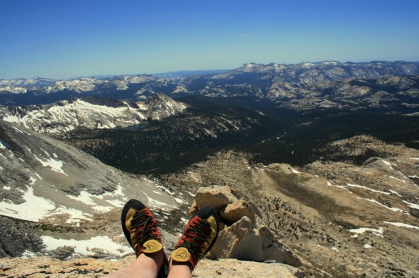 Being lazy and enjoying the view before taking the shoes off