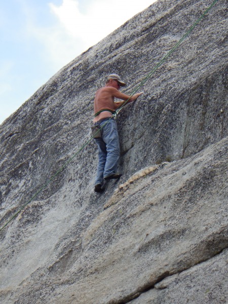 Who needs a harness? Not Chuck!