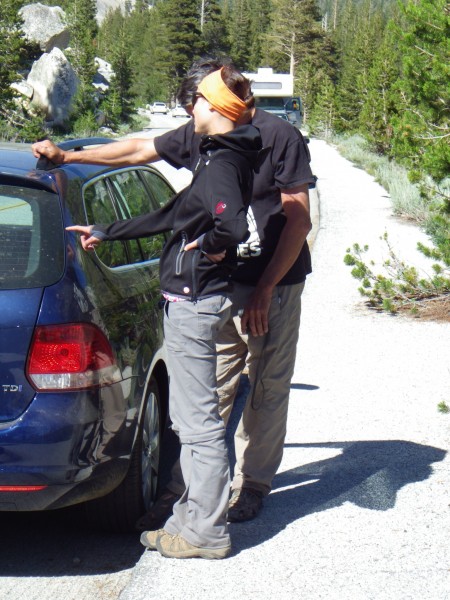 Ah yes, route planning using car dust...who needs a Topo Guide?  Check...