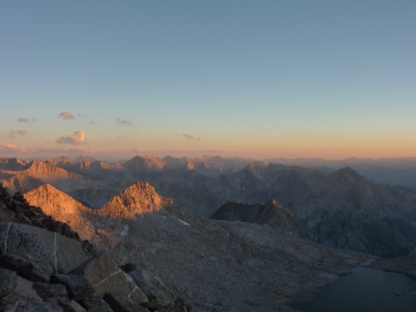 Sunset from Scimitar Pass. At 13,000+ feet... felt more like a summit.