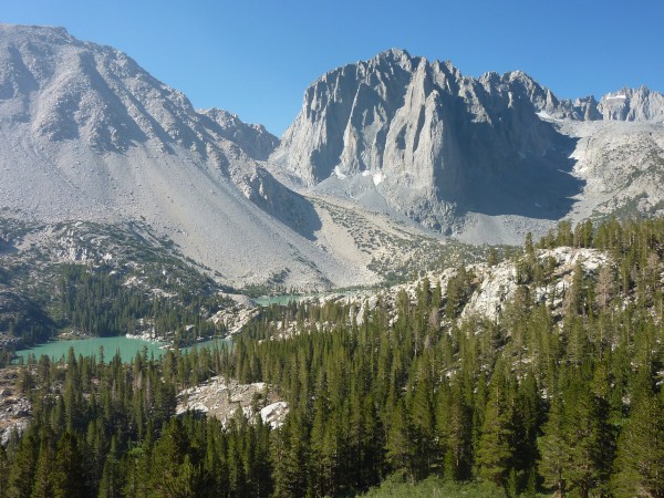 Temple Crag after coming full circle and exiting on the North Fork of ...