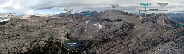 Cathedral Traverse, from Cathedral Peak