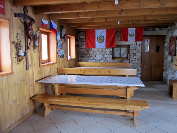 The dining area.