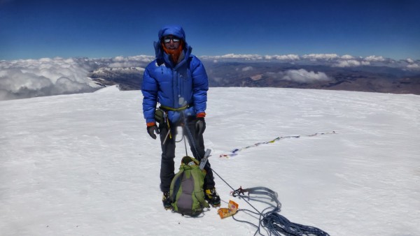 Yours truly on the summit. 22,205 ft!