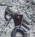 Replacing the crux bolt on p5 of Hemispheres, Fairview Dome (8/17/2013) - Click for details