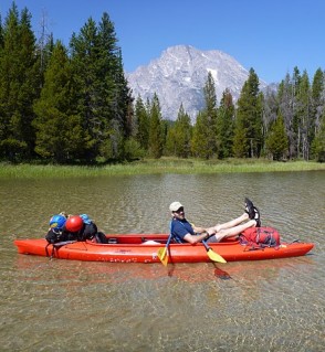 Run aground on String Lake