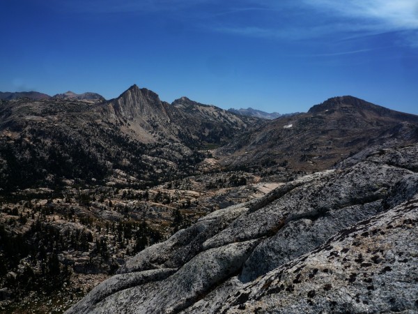 Hawksbeak Peak, Matterhorn Peak in far distance