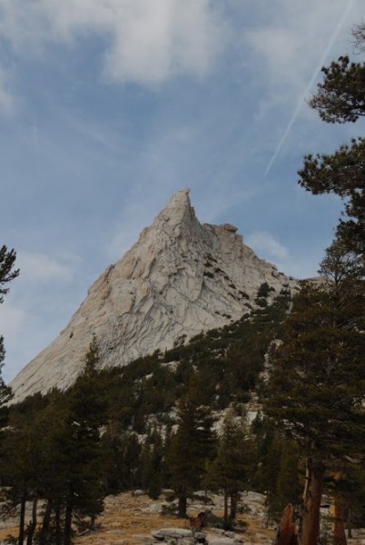 The southeast buttress of Cathedral Peak