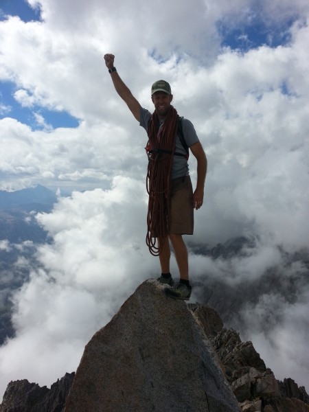 Clarke Brogger on summit of Mt. Emerson!