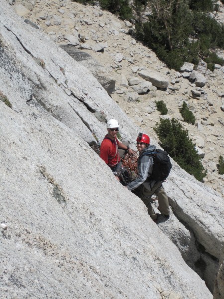 Me and Andrew below the Chimney on Cathedral