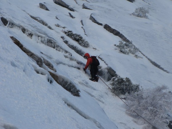 Tim leading - Photo by Hamik from the route next to us