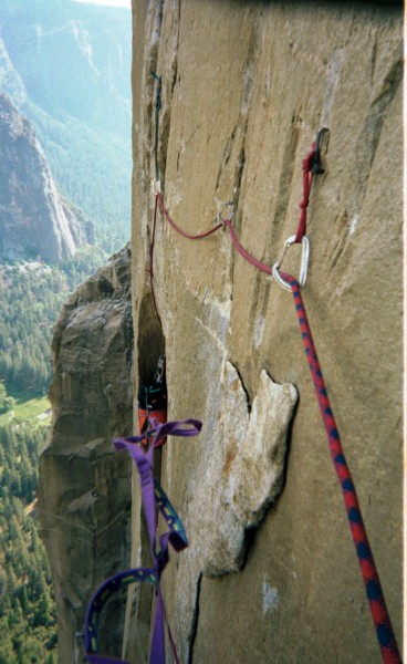 3-th or 4-th pitch above Lay Lady Ledge, Reticent Wal