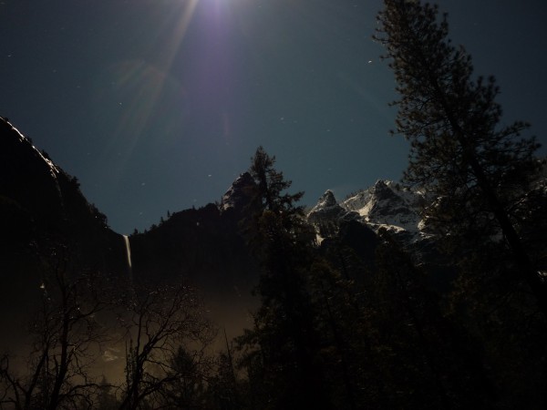 Bridalveil at midnight &#40;all night shots credit: Nutjob and the gre...