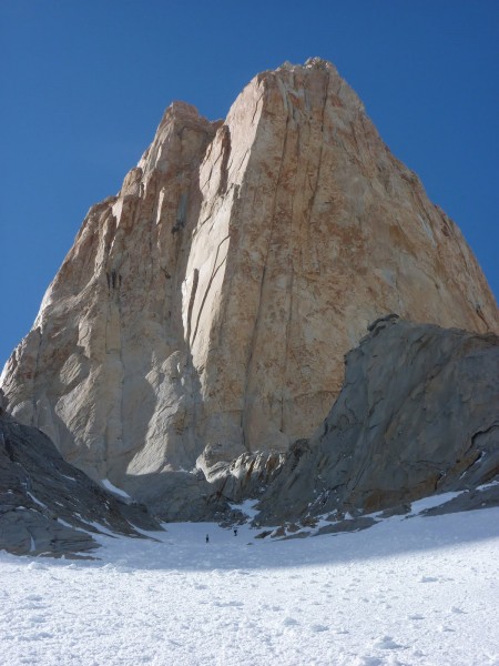 Approaching Central Tower.  How good do those ski tracks look?!