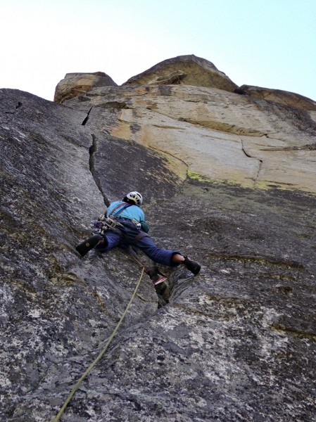 The third pitch 11a OW - this was soft for the grade