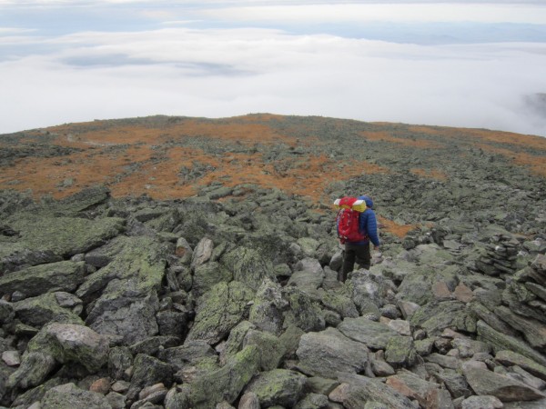 Leaving the summit