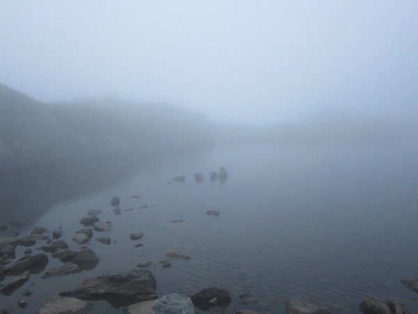 Lakes of the Clouds lived up to their name as we arrived