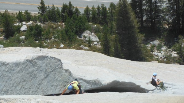 Loz and Bronwen on the final pitch. <br/>
