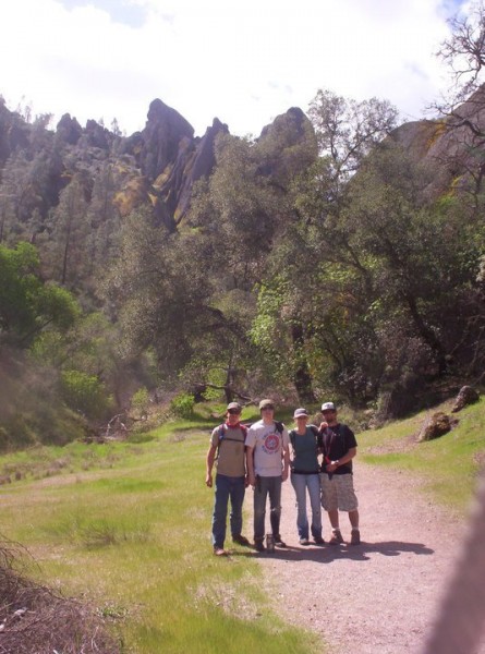 hanging out at pinnacles with ben, Natalie and andrew