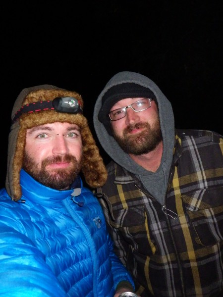 Jerod and I on a cold Pinns night